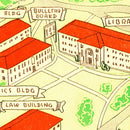 Vintage Map of Emory University Atlanta, 1940