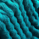 Lotus Karen Faux Fur Throw Blanket Teal - Big Bubble Rabbit Fluff Blanket for Couch Bed Sofa,Softest Fluffy Fuzzy Cozy Blanket,Thick Furry Plush Shaggy Warm Blankets for Women,108x90 Inches by CozyNest Decor