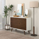 Dresser 6 Drawer - Dark Brown / White by HouseOfZazla