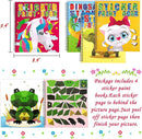 4PCS Crafts for Kids Ages 4-8 Sticker Books - Includes Dinosaur Llama Turtle and More Animal Designs Gift Party Create 40 Pictures by TinyTreasures Baby Boutique