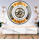 The Gears Clock 36'' Inch Real Moving Gear Wall Clock Switzerland Line (Black, 36 inches (90 cm)) by CozyNest Decor