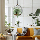 Hanging Planters for Indoor Plants - Plant Hanger Outdoor Pack of 2, Metal Plant Hanger Mid Century, Hanging Wall Ceiling Window, Gift for Mom, Plant Lovers, Housewarming by GreenHaven Gardens
