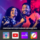 Move Mic by Singing Machine – Bluetooth Karaoke Microphone & Speaker with LED Lights, 22 Voice FX & Rechargeable Battery – Portable Mic for Dorm Parties, Family Fun, Kids, and Teens by TinyTreasures Baby Boutique