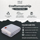 Gold Case Throw Blanket for Bed – 100% Recycled Turkish Cotton Bed Blanket – Decorative Throw Cotton Blankets for Living Room & Bedroom – Woven Twin Blankets - 71x90 - Elegant Grey by CozyNest Decor