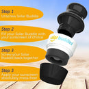 Solar Buddies Sunscreen Applicator - Single Black - Refillable Roll on Sponge Sunscreen, Suncream & Lotion Applicator For Kids, Adults & Families - Holds 3.4fl oz, Perfect Size for Travel by TinyTreasures Baby Boutique