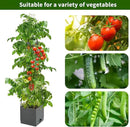 2 Pack Raised Garden Bed, Planter Boxes with Trellis 58.3'' Tomato Planters for Climbing Vine Vegetables Flowers Plants Self Watering Tomatoes Cage for Outdoor Patio Greenhouse by GreenHaven Gardens
