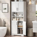 GarveeHome 67" Tall Storage Cabinet, Tall Bathroom Cabinet with 4 Doors and Adjustable Shelves, Freestanding Kitchen Pantry Cabinets, Cupboard for Living Room, Dining Room, Antique White by CozyNest Decor