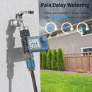 Sprinkler Timer, Hoses Timer for Watering, Outdoor Irrigation Timers, Water Scheduling Device for Tube Programmable with Auto/Manual/Rain-Delay System, Water Hoses Timers for Yard, Lawn, Pool(Blue) by GreenHaven Gardens