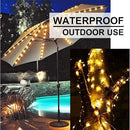 2 Pack 220 LED Firefly Bunch Lights Battery Operated, 8 Flashing Modes Waterproof Copper Wire Waterfall Lights, Remote Controlled Timer and Hooks, Fairy Lights for Indoor Outdoor Decor (Warm White) by GreenHaven Gardens