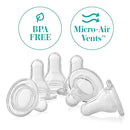 Evenflo Feeding Classic BPA-Free Silicone Fast Flow Nipples - 8 Months+, 6 Pack,Clear,6 Count (Pack of 1) by TinyTreasures Baby Boutique