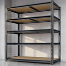 72" H Storage Shelves Heavy Duty, 2200LBS Garage Shelving, 5 Tier Metal Shelving Unit Adjustable Garage Shelves Utility Rack Shelf for Storage Warehouse Pantry Closet,40" W × 20" D × 72" H, Black by GreenHaven Gardens
