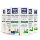 Kiss My Face Triple Action Toothpaste Gel, Herbal Mint Flavor, Removes Plaque, Whitens Teeth, Prevents Tartar, with Tea Tree Oil and Aloe, Fluoride Free, Vegan, 4.5 oz, 3 Pack by CozyNest Decor