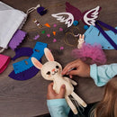 Craft-tastic – Make a Bunny Friend Craft Kit – Learn to Make 1 Easy-to-Sew Stuffie with Clothes & Accessories by TinyTreasures Baby Boutique