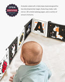Infinno High Contrast Baby Toys for Newborn, Tummy Time Mirror Black and White Toys for 0-6 Months, Visual Sensory for Infant 0-3-6 Months, Newborn Baby Registry Essential Stuffers by TinyTreasures Baby Boutique