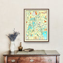 Vintage Map of Crow Wing County, Minnesota 1946