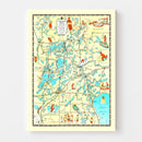 Vintage Map of Crow Wing County, Minnesota 1946