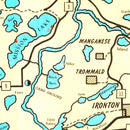 Vintage Map of Crow Wing County, Minnesota 1946