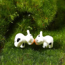 Fuyamp 100 Pcs Mini Resin Cow Figurines Cute Miniature Figurines Fairy Outdoor Moss Ornaments Landscape Figurines Garden DIY Ornament Accessories for Indoor Outdoor by GreenHaven Gardens