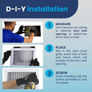 Adjustable Single Deflection Aluminum HVAC Vent Cover