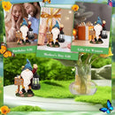 Garden Gnome Statues Figurine Lights - Solar Powered Lighting Outdoor Decorations with Lantern & Welcome Sign, Yard Art Lawn Ornaments for Porch Patio Balcony - Gnome Gifts for Women Mom by CozyNest Decor