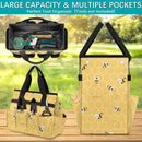 Yellow Bee Gardening Tool Bag,Heavy Duty Garden Tote Bag,Portable Oxford Gardening Storage Basket Organizer Handbag with Pockets Handle,Hand Tools Gifts for Outdoor Garden Lawn Yard by GreenHaven Gardens