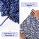 3Pcs Mesh Laundry Bags Washing Machine Mesh Wash Bags Jumbo for Delicates Clothes,Bed Linen,Toys with Drawstring Closure Sturdy(3 XXLarge 28 x 26 Inches, Blue) by TinyTreasures Baby Boutique