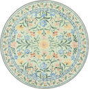 Wonnitar Washable Floral Round Rug, 6ft Sage Green Round Area Rugs for Bedroom Nursery, Boho Non-Slip Indoor Large Circle Carpets for Dining Room Living Room Kids Playroom by TinyTreasures Baby Boutique
