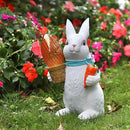 Garden Statues Rabbit with Solar Lights-Easter Bunny Outdoor Decor for Lawn,Balcony-Yard Garden&Patio Decor-Unique Gift for Mom Grandma,Unique Housewarming Gifts and Rabbit Yard Decoration by GreenHaven Gardens