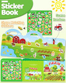 Benresive Reusable Sticker Book for Toddlers 2-4 Years, Fun Travel Stickers for Kids, Waterproof Sticker Books for Toddlers 1-3, Crafts Activities for Todddlers 1-3 2-4 3-5 - Farm by TinyTreasures Baby Boutique