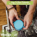 WeeSprout Snack Containers, Food Grade Silicone Snack Cups, Spill-Proof Tops For Toddlers and Babies, Premium Hard Plastic Travel Lids, Dishwasher Safe Toddler and Baby Cups, by TinyTreasures Baby Boutique