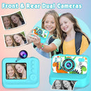 Kids Camera, Upgrade Kids Camera Instant Print, Front Rear Dual Selfie Digital CAM with 1080P Videos, Portable Travel Toy with Games and Music, Christmas Birthday Gift for Boys, Girls and Teens by TinyTreasures Baby Boutique