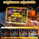 Led Note Board with 7 Colors,Light Up Acrylic Cosmody Drawing Board,Glowing Acrylic Dry Erase Board with Light,Lumiboard Led Boards to Write On,Halloween Gifts for Kids (13.7“*10”) by TinyTreasures Baby Boutique