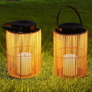 2 Pack Solar Lanterns for Outdoor Waterproof, ZBLUXBZ Outdoor Table Lamp for Outside Hanging Solar Lights, LED Garden Cordless Lights Perfect for Patio and Pathway Lighting (11-inch Height, Yellow) by GreenHaven Gardens