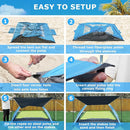Gorich Beach Tent with Canopy - Easy Setup 3-4/5-6/7-8 Person Portable Sun Shelter, UPF 50+ UV Protection Sun Shade, Lightweight & Compact Beach Cabana for Family Travel by TinyTreasures Baby Boutique