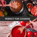 7-Piece Wooden Cooking Utensil Set - Teak Spatula and Spoons for Kitchen by CozyNest Decor