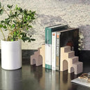 Natural Marble Book Ends for Shelves, Decorative Bookends for Heavy Books, CastleGuard Bookend Book Holder Stopper for Home Office Desk Bookshelf Decoration, Turkey Natural Marble, Set of 2 by CozyNest Decor