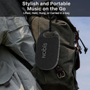 NOBIS Clip N1 Portable Bluetooth Speaker with App, Beat Mode, Up to 24H Playtime, IP68 Waterproof, BT 5.3, HD Sound, Stereo Pairing, Custom EQ, Perfect for Outdoor, Home and Adventure (Black) by TinyTreasures Baby Boutique
