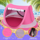 Baby Beach Tent with Baby Hat, Pop Up Toddler Travel Bed with Sun Hat for Boys or Girls, Sun Shade for Toddler Camping, Infant Portable Sun Shade, Summer Beach Baby by TinyTreasures Baby Boutique
