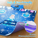 Dance Mat, Ice and Snow 6-Button Princess Dance Mat for Kids Ages 4-8, Bluetooth Music Control, 13 Built-in Music, 6 Game Modes, 3-10 Year Old Girl Gifts by TinyTreasures Baby Boutique