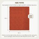 Carriediosa Chunky Knit Throw Blanket 60" X 80" Twin, 100% Hand Made Large Chenille Loop Yarn Soft Fluffy Throws for Couch Sofa Bed, Big Crochet Cozy Heavy Thick Cable Woven Blankets, Rust by CozyNest Decor