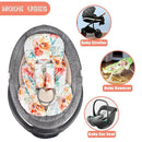 GFU Infant Stroller mat, Fits for Stroller, Swing, Flowers by TinyTreasures Baby Boutique