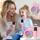 Hockvill Mini Karaoke Machine for Kids with Microphone, Bluetooth Toddler Karaoke Toy with LED Lights, Rechargeable Portable Speaker for Girls & Boys Ages 3-10, Children’s Day & Birthday Gift Ideas by TinyTreasures Baby Boutique