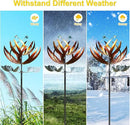 LimeHill Wind Spinner for Yard and Garden - Large Metal Kinetic Wind Sculptures for Outdoor Decorations (24 X 84 Inches) by CozyNest Decor