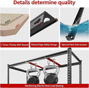 REIBII 48.2" W Garage Shelving, Storage Shelves Load 2600LBS, 4-Tier Adjustable Heavy Duty Metal Shelves for Warehouse, Pantry, Kitchen, 60.1" H X 48.2" W X 24" D, Black by CozyNest Decor