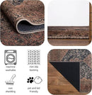Keen Home Design 2x3 Rug - Machine Washable Entry Rug with Non-Slip Backing, Ideal for Enteryway, Kitchen, Bathroom, Laundry Room - Vintage, Easy Clean, Durable, Low Pile Rug - (2' x 3') by CozyNest Decor