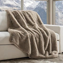 Luxury Faux Fur Throw Blanket, Soft Fluffy Faux Mink Blankets for Bed, Couch, Sofa, Thick Cozy Plush Warm Fur Throws with Reversible Velvet, Natural Mink, 60"x80" by CozyNest Decor