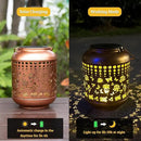 Solar Lanterns Outdoor, Waterproof Hanging Solar Lantern Garden Decor, Solar Lights for Backyard Porch Patio Table Yard Balcony Lawn Pathway, Rose Gifts for Women Grandma Mom by GreenHaven Gardens