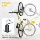 monTEK Swivel Bike Wall Mount, Bike Hangers for Garage, Space-Saving Vertical Bike Rack, Sturdy Bike Storage Rack Holds Up to 66lbs, Easy to Install, 4 Pack by GreenHaven Gardens