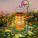 Solar Lanterns Outdoor Garden Decor Butterfly Hanging Lantern Lights, Birthday Gifts for Women Mom Grandma Waterproof Metal Solar Lights LED Decoration with Shepherd Hook for Garden Yard Patio Porch by GreenHaven Gardens