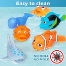 No Hole Mold Free Bath Toys for Toddlers 1-3, Water Toys for 6-12 Months Infants with Storage Bag, Baby Shark Toys for Pool, Bathtub, Beach, Shower, Tub, Kids Boys Girls Gifts by TinyTreasures Baby Boutique